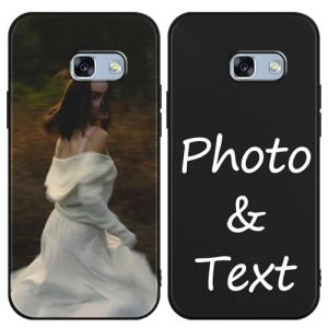Yirlbey Coque Personnalis&eacute;e Photo pour Samsung Galaxy A5 2017 5,2", Personnalisable &Eacute;tui avec Votre Propre Image Texte, Custom Personnaliser Housse Silicone TPU Bumper Cover pour Samsung A5 2017, Noir (XUPINBO, neuf)
