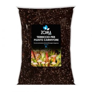 Zoma Terreau Plantes Carnivores de Qualité Supérieure, Terre pour Plantes Carnivores avec Pure Tourbe acide De Sphaigne déjà Hydratée, Perlite expansée, Bark, Sphaigne chilien et Quartzite. Lot de 2 l (STEXFIT, neuf)