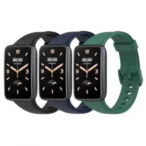 BexidoIera Lot de 3 bracelets de rechange, compatibles avec Xiaomi Smart Band 7 Pro, en silicone, pour Xiaomi Band 7 Pro (Bexido-EU, neuf)