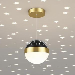 Klobvtt fée étoile Suspension Globe Lampe Suspendue étoile projecteur Chambre d'enfant plafonnier luminaire 12W LED Suspension lumières pour Couloir Enfants Chambre crèche café Bar (shangbiaoshao, neuf)