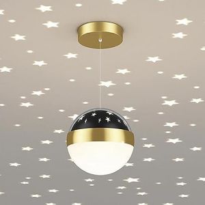 Klobvtt fée étoile suspension globe lampe suspendue étoile projecteur chambre d'enfant plafonnier luminaire 12W LED suspension lumières pour couloir enfants chambre crèche café bar (zdgzdg, neuf)