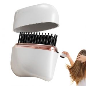 Brosse Lissante Pour Cheveux, Brosse Lissante Sans Fil, Mini Lisseur &Agrave; Cheveux, Peigne Lisseurs Portable Rechargeable &Agrave; Chauffage Rapide, Peigne Lisseur Sans Fil, Id&eacute;al Pour Les Voyages (luyimeng, neuf)