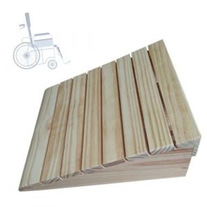 IMUNKT Rampe De Seuil en Bois, Rampe Handicap&eacute; Portable, Rampe De Trottoir Rampes De Bordure Hauteur 7cm-15cm, Rampe D'acc&egrave;s pour Fauteuil Roulant Scooter V&eacute;lo(31 * 30 * 9cm) (JIEMEITRADING, neuf)