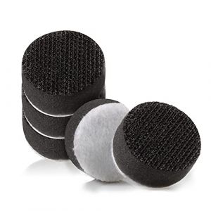 LEONTOOL Lot de 5 tampons en mousse souple avec crochet et boucle de 2,5 cm - Sans trou - 25 mm - Pour ponçage (LEONTOOL EU, neuf)