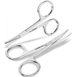 Utopia Care Lot de 2 ciseaux &agrave; cuticules &ndash; Ciseaux &agrave; cuticules professionnels pour manucure &ndash; Sans danger pour les sourcils (Utopia Deals Europe, neuf)