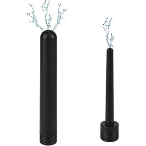 Buse de douche à lavement Kit d'accessoires de douche à l'eau propre Buse de douche à lavement, 5.11 in. long, 0.74 in. large, avec 5 trous, noir (ILUMINE TECHNOLOGY LIMITED, neuf)