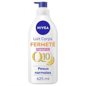 NIVEA Lait Corps Fermeté Q10 48H (1x 625ml) — Lait hydratant enrichi en Co-Enzyme Q10 & Vitamine C — Crème Hydratante raffermissante pour le corps pour peaux normales (Buyer-FR, neuf)