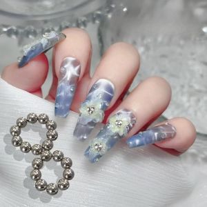 Shimmerz 2 pi&egrave;ces Cat Eye Nail Magnet Set avec 10 aimants chaque, Billes magn&eacute;tiques rondes pour Cat Eye Gel Nail Polish, Baguettes magn&eacute;tiques pour Nail Art, Outils pour design d'ongles accessoires (eerduosishiqiyuanshangmaoyouxiangongsi, neuf)