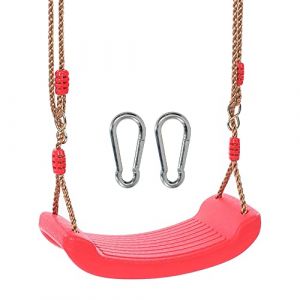 Newaner Balançoire Enfant Exterieur - Siège Balancoire Interieur - Corde Balancoire, Assise Balancoire - Hauteur - Réglable - Antidérapant-(Rouge) (Newaner-FR, neuf)