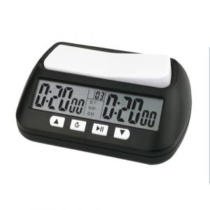 Horloge D'&eacute;checs Professionnelle, Compteur Horaire &eacute;lectronique de Comp&eacute;tition De Jeu De Soci&eacute;t&eacute;, Minuterie Compacte De Compte &agrave; Rebours, Chess Minuteur (qintier, neuf)