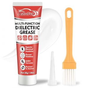 AstraVox Graisse Diélectrique, Avec Pinceau, Graisse Silicone Pour Connecteurs Électriques, Bougies d'Allumage, Joints Toriques, Joint Robinet, Filtre à Eau, Protection d'Isolation, Étanche (1.06oz) (EUAstraVox, neuf)