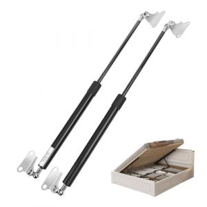 500MM 450N/45KG Amortisseurs à ressort vérin à gaz, Support hydraulique d'amortisseur de pression de gaz à ressort à gaz de type L 2 pièces pour coffre de rangement de lit de camping-car, boîte lourde (XUNMENGYUN, neuf)