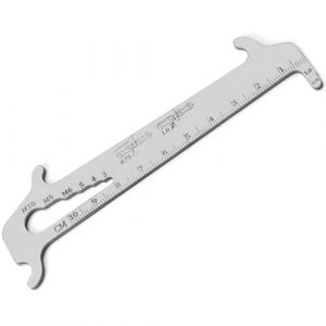 Binnan Jauge De Cha&icirc;ne De V&eacute;lo, Jauge d'usure de cha&icirc;ne, Testeur d'usure de Cha&icirc;ne de V&eacute;lo, Indicateur d'usure de la cha&icirc;ne pour v&eacute;los de Route, VTT, v&eacute;los pliants (Ancolier Trade, neuf)