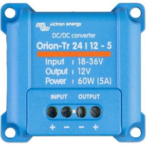 Victron Energy Orion-Tr Convertisseur IP43 24/12-Volt 5 amp 60-Watt DC/DC, Non isol&eacute;, au d&eacute;tail (TradeINN, neuf)