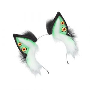 Serre-t&ecirc;te oreilles de diable pour Halloween, jeu de r&ocirc;le, accessoire pour cheveux en peluche pour d&eacute;guisement sur le th&egrave;me de l'anime (XCengzy, neuf)
