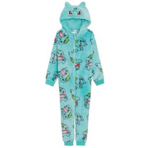 Enfants Pok&eacute;mon Combinaison Filles Gar&ccedil;ons D&eacute;guisement Tout en Un avec Robe Capuche Pyjama &agrave; Capuche 3D en Polaire V&ecirc;tement de D&eacute;tente Zipp&eacute;, 5-6 ans (Lora Dora, neuf)
