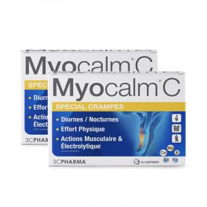 MYOCALM C SPECIAL CRAMPES | Prévention et Soulagement des Crampes Musculaires | Comprimés Riche en Magnésium et Sélénium | Équilibre Électrolytique | 30 Comprimés - 3C PHARMA (parapharm2000, neuf)