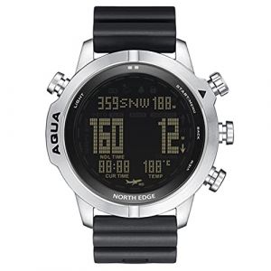 ruixin Montre numérique de sport pour homme – Montre de sport d'extérieur étanche avec altimètre, baromètre, boussole et thermomètre, montre de plongée militaire de 100 m, tracker d'activité (Qianyangzi, neuf)