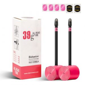 RideNow 700C chambre &agrave; air en TPU pour v&eacute;lo compatible avec 700x28/30/32/35/38C, pack de 2 chambres &agrave; air pour v&eacute;lo de course 39g Ultra l&eacute;ger pour tous les terrains avec valve Presta 85mm (RideNow, neuf)