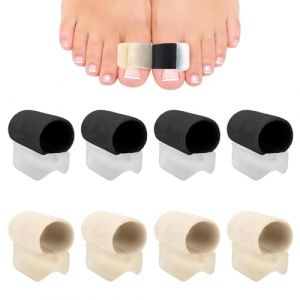 Hallux Valgus Orthese Corrective, 8 pcs Ecarteur Orteil Silicone, Redresseur Orteil, Orthese Hallux Valgus Correcteur, Separateur Orteil Protection, Attelle Orteil (Yididarui, neuf)