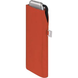 Doppler Parapluie de poche en acier carbone slim uni - Format pratique - Léger - 22 cm, Orange vif, 90 cm (RS-Versand, neuf)