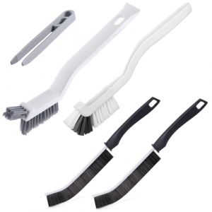 KOLZEMV 4 Pi&egrave;ces Brosse de Nettoyage Multifonctionnelle, Brosse Nettoyage Salle de Bain, Brosse Joint Carrelage, Brosse &agrave; Joint Poils Durs pour Cuisine, Salle de Bain, Rainure Fen&ecirc;tre (ZHAO CI YK, neuf)