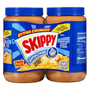 Skippy Extra Crunchy Peanut Butter Super Chunk Twin Pack Two 48 Ounce Jars (Treatspree, neuf)