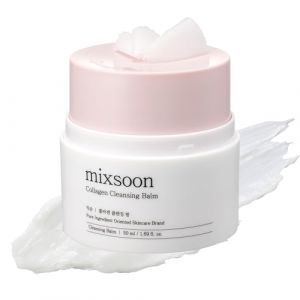 mixsoon Collagen Cleansing Balm 50ml, Hydrating Balm-to-Milk Cleanser, Gently removes makeup, Twist-to-dispense, Nourishes with collagen and PDRN, for all skin types (mixsoon, neuf)