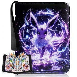 Classeur Carte, 50 Pages 900 Cartes Classeur Avec Fermeture Éclair, Album Avec Poignée Portable, Porte Cuir Imperméable, Convient Aux Collections De Cartes Pour Enfants (Zoouan_store, neuf)