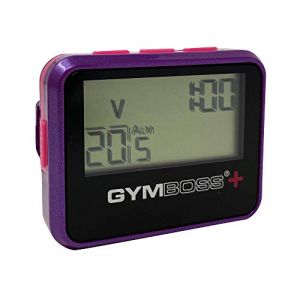 Gymboss Chronom&egrave;tre et Minuteur Plus &ndash; Coque Brillant Violet/Rose (Gymboss EU, neuf)