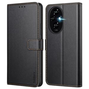 Ganbary Coque pour Honor 200 (Pas pour Honor 200 Lite), [Housse en Cuir PU Premium] [Etui à Rabat] [Pochette de Portefeuille], Étui de Protection pour Honor 200 - Noir (Ganbary, neuf)