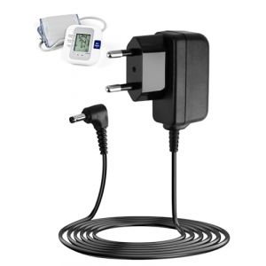 6V Chargeur Tensiometre pour Omron HHP-CM01 M2 M3 M4 M6 M7 M2 Basic, M3 Comfort, M7 Intelli IT, X2 X3 X4 X6, X2 Basic, X7 Smart, Adaptateur Secteur pour Omron M400 M500 M700 (JingMingHuaShun, neuf)