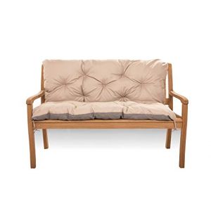 Coussin de banc 2 ou 3 places, coussin pour balancelle de jardin, coussin de canapé, gardin, coussin de banc d'intérieur, coussin pour banc d'extérieur (170_x_50_x_50_cm, Beige) (setgarden, neuf)
