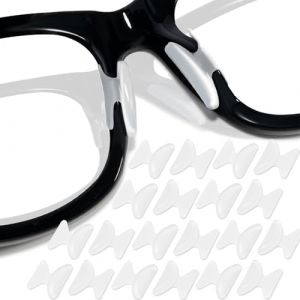 OHYER plaquettes nez lunettes transparentes invisibles Coussinets de Nez Adh&eacute;sif Plaquettes coussinet lunettes nez en Silicone Antid&eacute;rapant Autocollant Avec airbag pour lunettes (10 paires-Papillon) (Chixiaomaoyi, neuf)