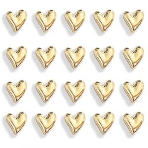 20 pièces Aimants Frigo Dorés en Forme de Cœur,3D Magnets Puissants et Décoratifs pour Réfrigérateur,Tableau Magnétique et Bureau,Petits Aimants pour Photos et Notes,Décoration Magnétique à la Maison (ZYJBD-EU, neuf)