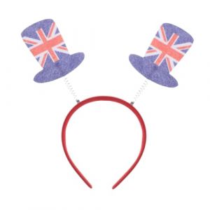 Mikikit Bandeau Drapeau Anglais Accessoire de Fête National Confortable et pour Célébrations Facile à Porter Utiliser pour Événements et Fêtes Drapeau (Famidago, neuf)
