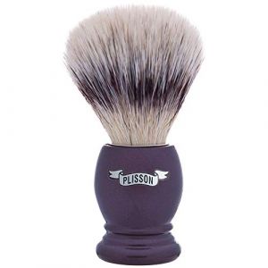 Plisson Blaireau Marron Nacré Fibre Blanche Taille 12 (Brossier1808, neuf)