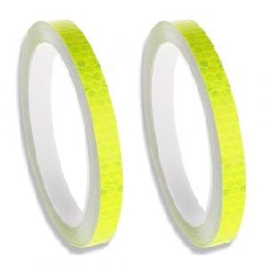 OUDQFCJ Ruban Réfléchissant Auto-Adhésif, 1 Rouleau/8 M Néon D'avertissement Autocollant Bande Réfléchissante Forte pour Véhicules (Jaune) (Mapico, neuf)
