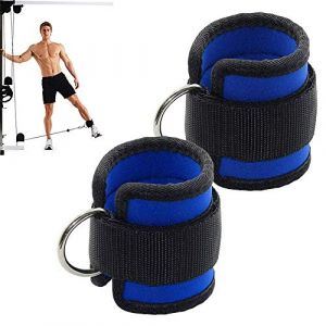 Gasea 2PCS Sangles de Chevilles pour Musculation, Anneau D R&eacute;glable Fitness Sangle de Poignet Cheville avec Pignets Durables pour Abdominaux, Jambes et Boutons Poids Exercices Hommes et Femmes (Bestgle FR, neuf)