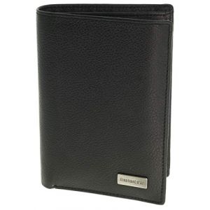 SECRETDRESSING - Portefeuille en Cuir Homme Elephant D Or - 10 cm X 14 cm - Porte Monnaie et Cartes - Noir (OLIMARI, neuf)