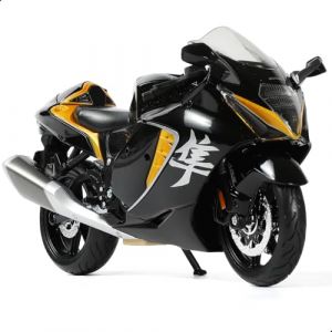 Risopen Jouet de moto pour enfants 1:12 - En alliage - Mini moto - Compatible avec Suzuki Hayabusa - Réplique miniature - Cadeau d'anniversaire pour les fans de modèle de moto - Noir (RISOPEN, neuf)