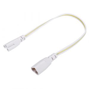 sourcing map T5 T8 LED Tube Connecteur Câble 30CM Mâle à Femelle Double Extrémité Rallonge Cordon pour LED Intégré Lumière Tube, Paquet de 2 (Weisser Berg, neuf)
