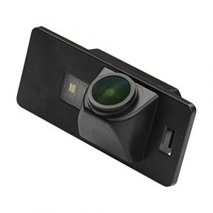 Caméra de recul HD 1280 x 720p intégrée dans la plaque d'immatriculation pour Audi A3 8P 8V S3 A4 B6 B7 B8 S4 A6 C6 RS6 A8 RS4 TT 8N Q3 Q5 Q7 (modèle B = connecteur à clip) (misayaee, neuf)