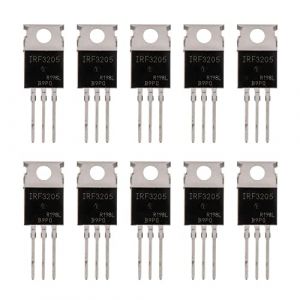 BOJACK IRF3205 MOSFET Transistors 110 A 55 V MOSFET de puissance à canal N TO-220AB (paquet de 10 pièces) (BOJACK, neuf)