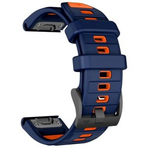 MYSNBKN 22mm Quick Fit Bracelet pour Fenix 8 47mm/Epix Pro 47mm/Fenix 7 Pro/Fenix 7/Fenix 6 Pro/Fenix 6/Fenix 5/Fenix EPIX Gen2, Forerunner965/955/945/935/Approach S62 (MYSNBKN-FR, neuf)