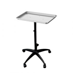 PP-Vic Plateau De Salon &Agrave; Roulettes En Aluminium, Plateau De Tatouage &Agrave; Roulettes, Chariot Utilitaire R&eacute;glable En Hauteur, Plateau De Salon &Agrave; Roulettes Pour Spa, Tatouage, Clinique Dentaire,Argent (Panda-Sees, neuf)