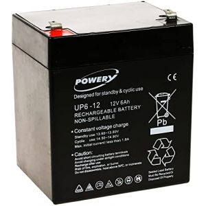 akku-net Batterie plomb-gel 12 V 6 Ah (remplace 4,5 Ah, 5 Ah), 12 V (akku-net, neuf)