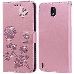 PKQTOP Coque pour Nokia 1.3 Housse,Fonction de Support,Fente pour Carte,Silicone TPU,Flip &Eacute;tui Case pour Nokia 1.3(5.71") (PKQTOP-FR, neuf)