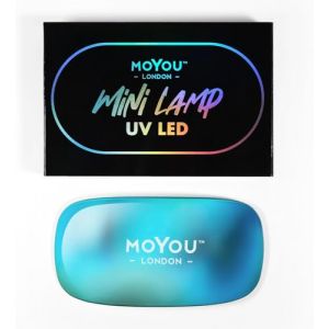 MOYOU LONDON LED & UV Light for Gel Nails – Lightweight & Compact 6W Curing Lamp with 5V/1A USB Power Cable – Gel Nail Polish Lamp & Other Nail Supplies - Turquoise (MoYou Marketing_1, neuf)