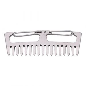 Boucle de peigne antitostatique légère en alliage pour extérieur EDC Portable Camping (jifengshopping, neuf)